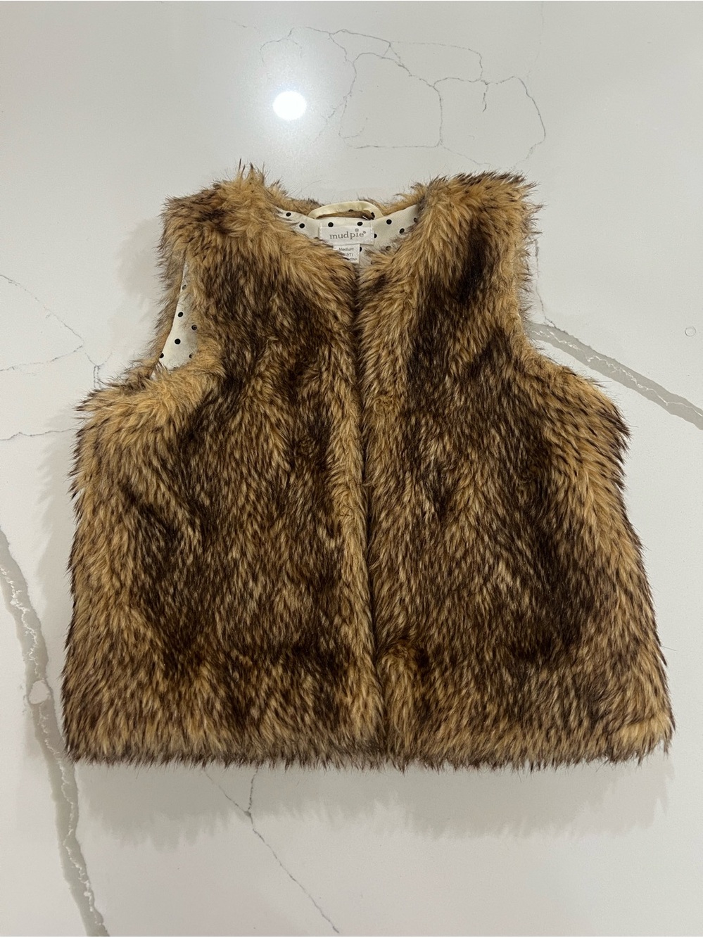 Size 2T-3T Mudpie Fur Vest